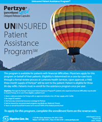 Uninsured Patient Assistance Program brochure